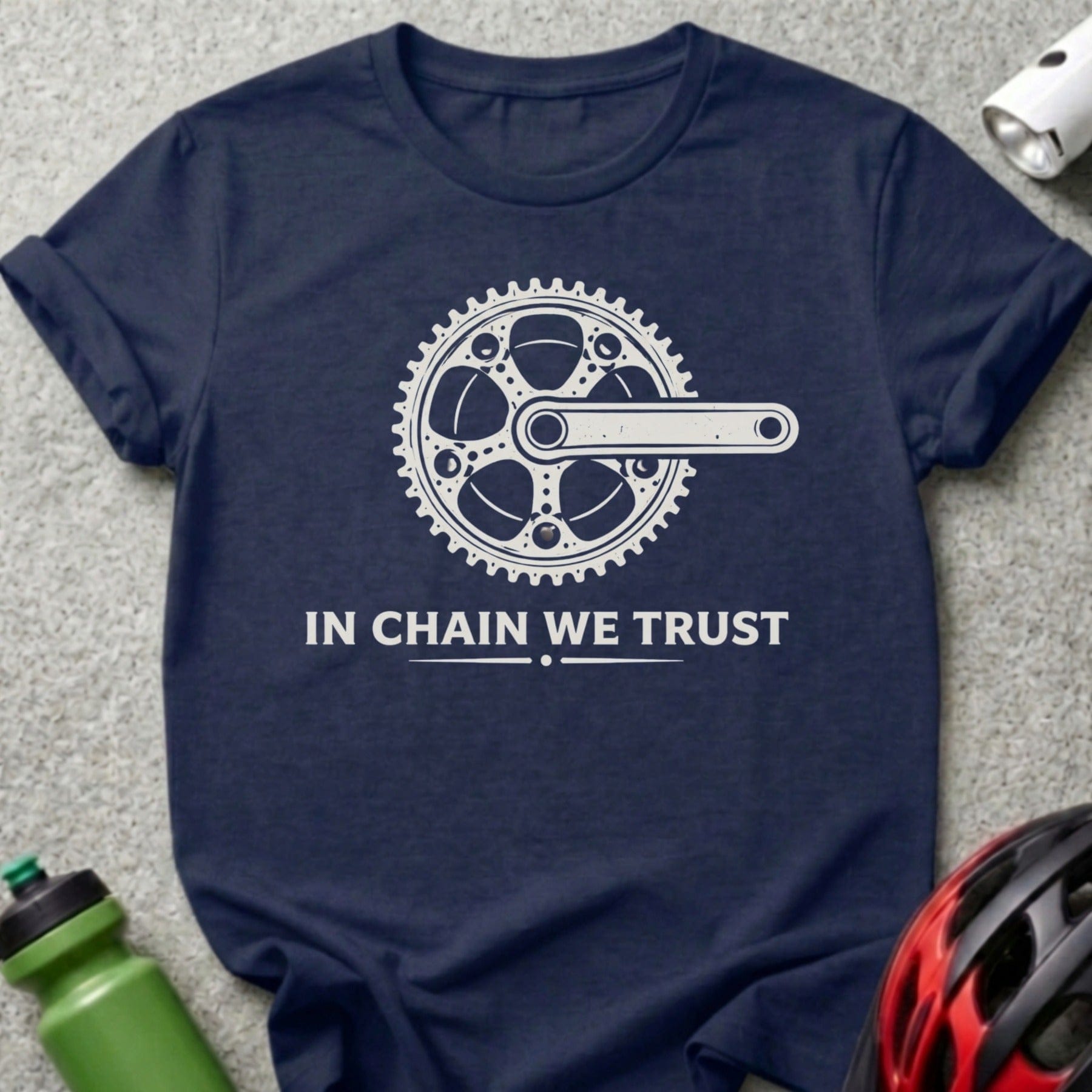 In Chain We Trust Cycling-Themed T-Shirt