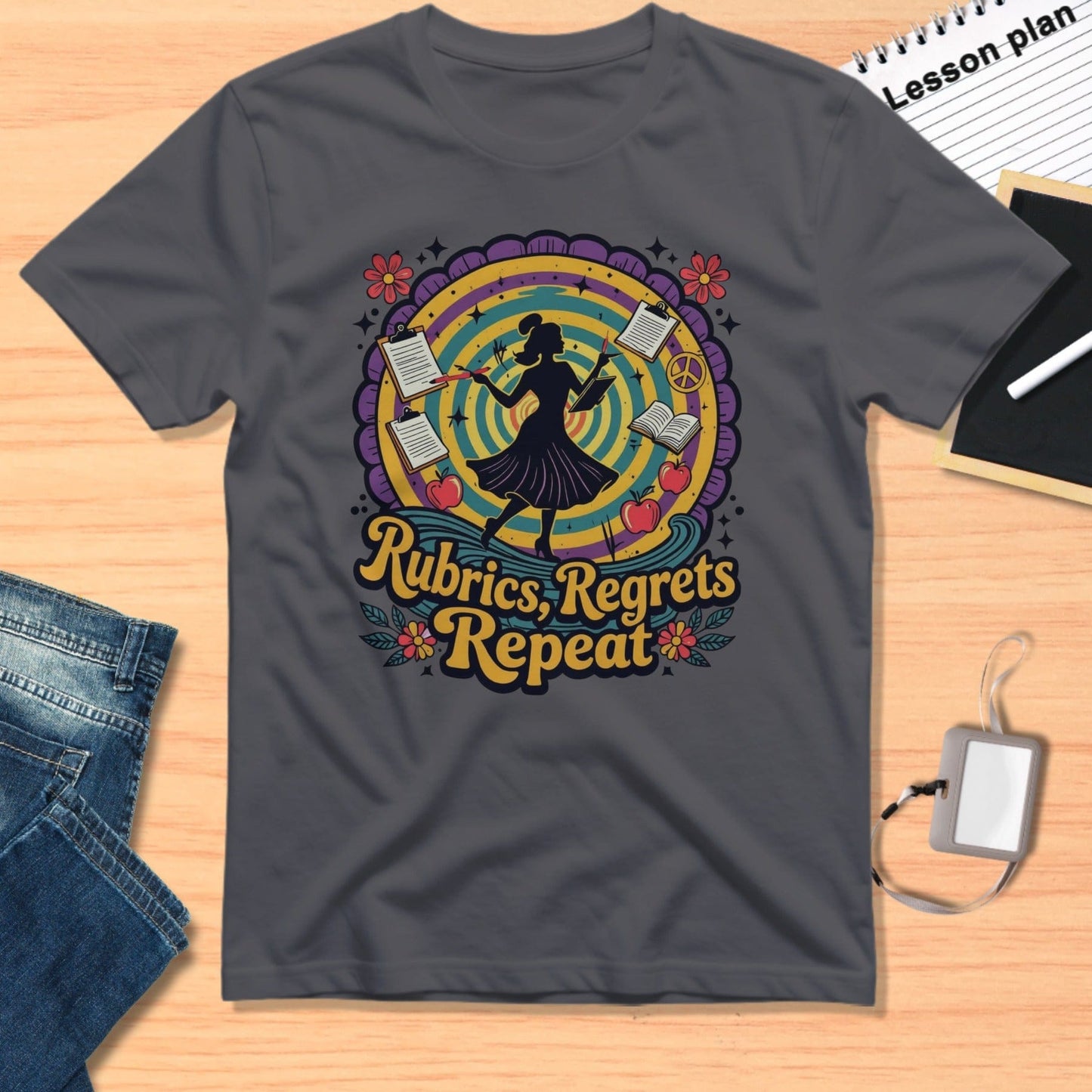 Rubrics Regrets Repeat Graphic T-shirt