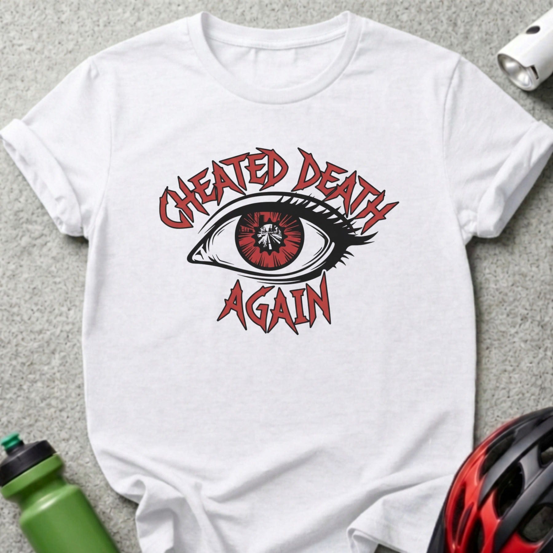 Cheated Death Again Graphic Eye Design T-Shirt