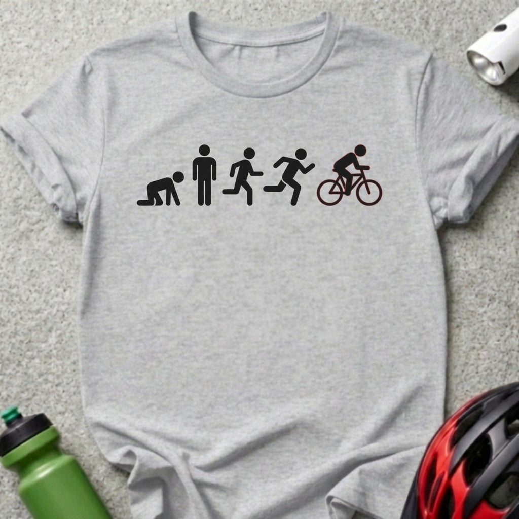 Evolution To Cyclist Graphic Tee Fitness Shirt