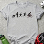 Evolution To Cyclist Graphic Tee Fitness Shirt