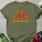Retro Bicycle Graphic Design T-shirt