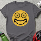 Bicycle Smile Emoji Face Graphic T-Shirt Product