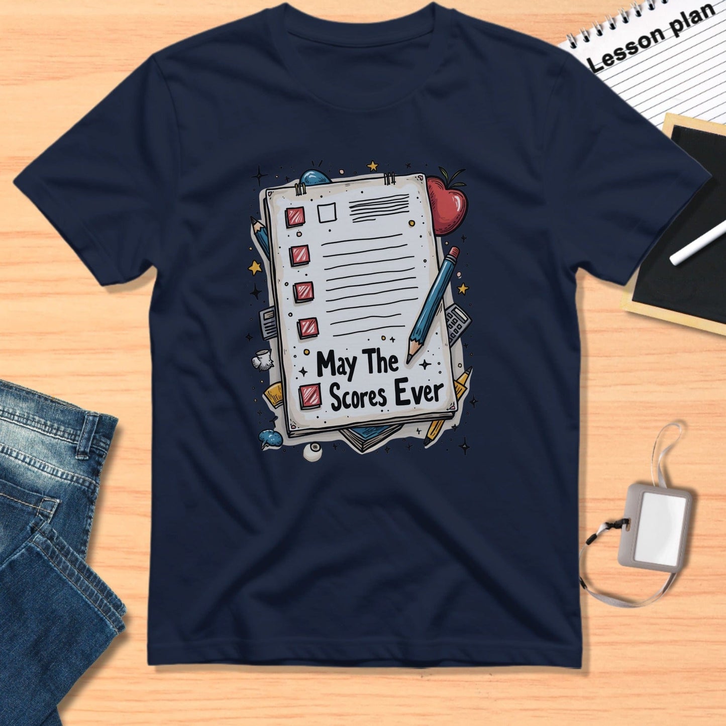 May The Scores Ever Teacher Graphic Tee