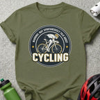 Warning May Spontaneously Talk About Cycling Shirt