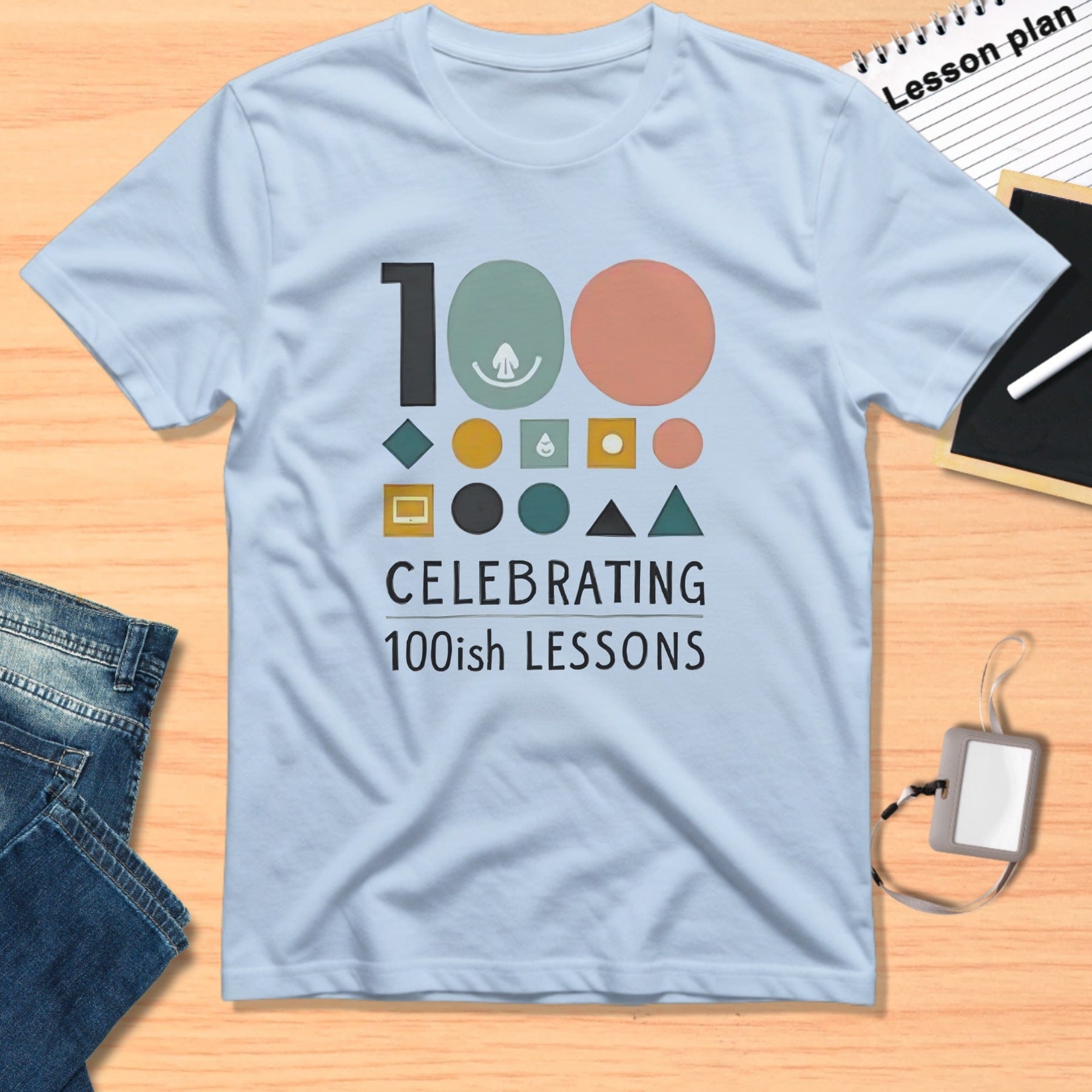Celebrating 100ish Lessons Graphic Tee Shirt Product