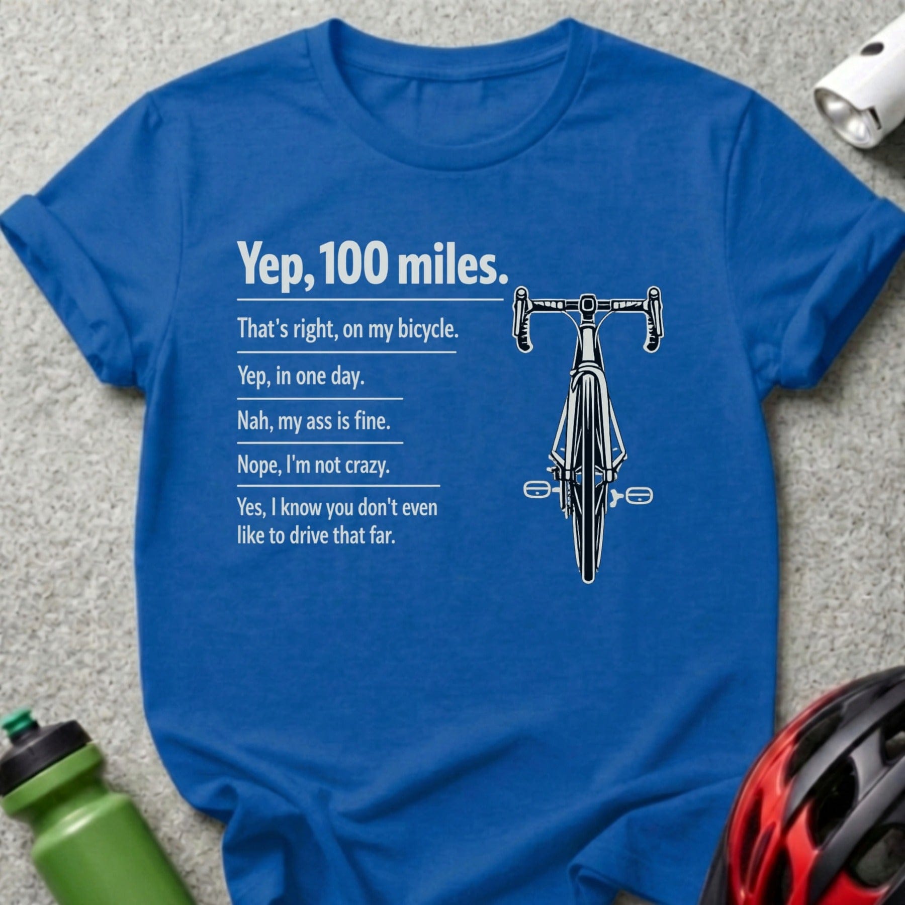 Yep 100 Miles That's right on my bicycle product