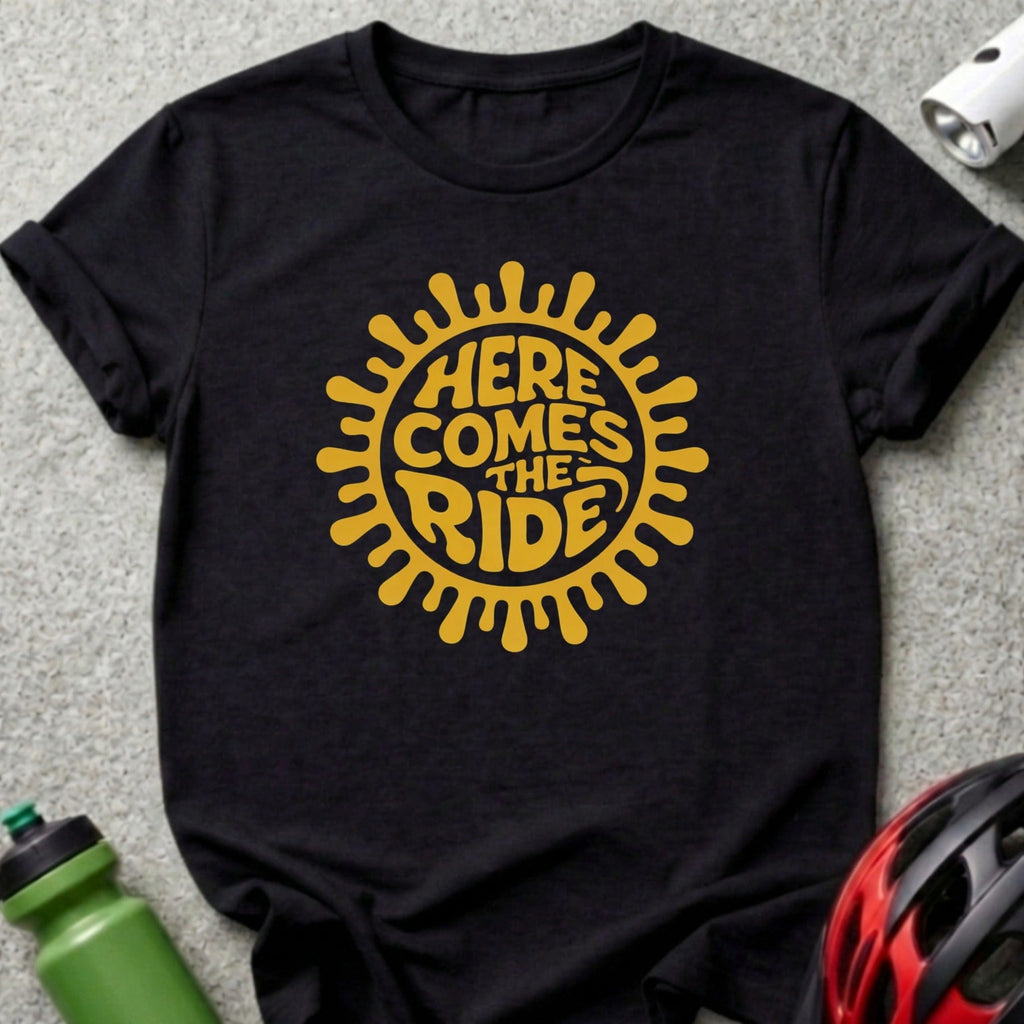 Here Comes The Ride Graphic Biking T-Shirt