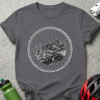 Urban and Mountain Bicycle Adventure Graphic T-Shirt