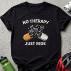 No Therapy Just Ride Bicycle Graphic T-Shirt