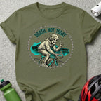Death Not Today Cool Skeleton Biker Design T-shirt