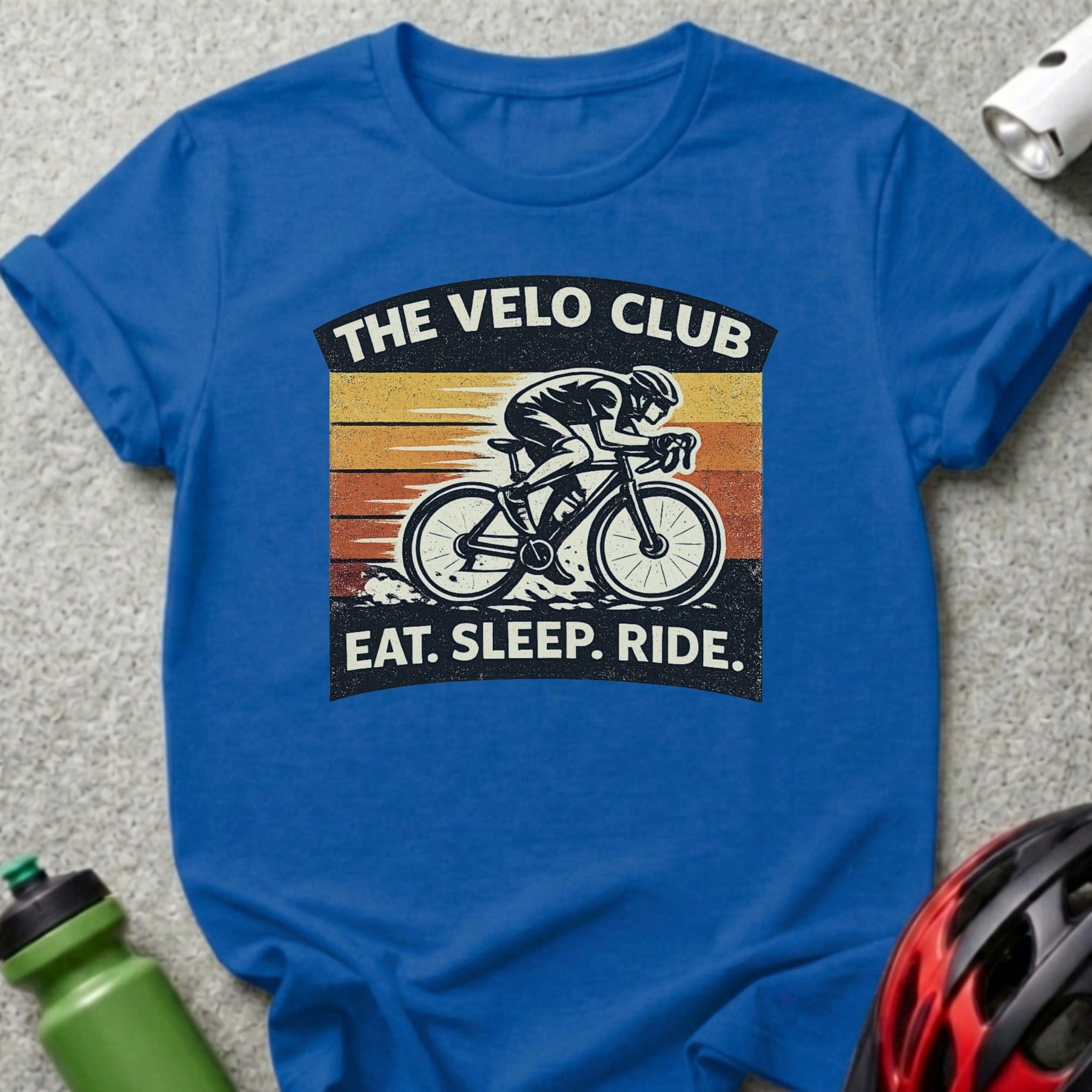 The Velo Club Eat Sleep Ride Cycling Graphic Tee