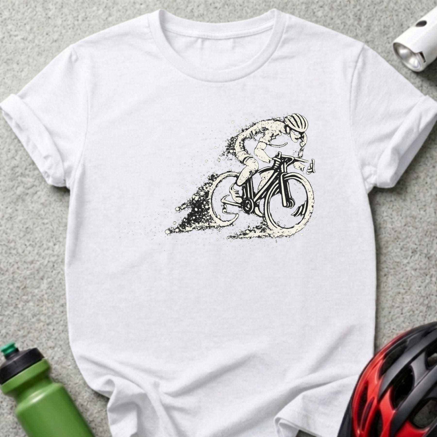 Cyclist Illustration T-Shirt for Bike Enthusiasts