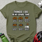 Things I Do in My Spare Time Bicycle T-Shirt