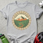 Cycling to Appreciate Nature Mountain Graphic T-Shirt