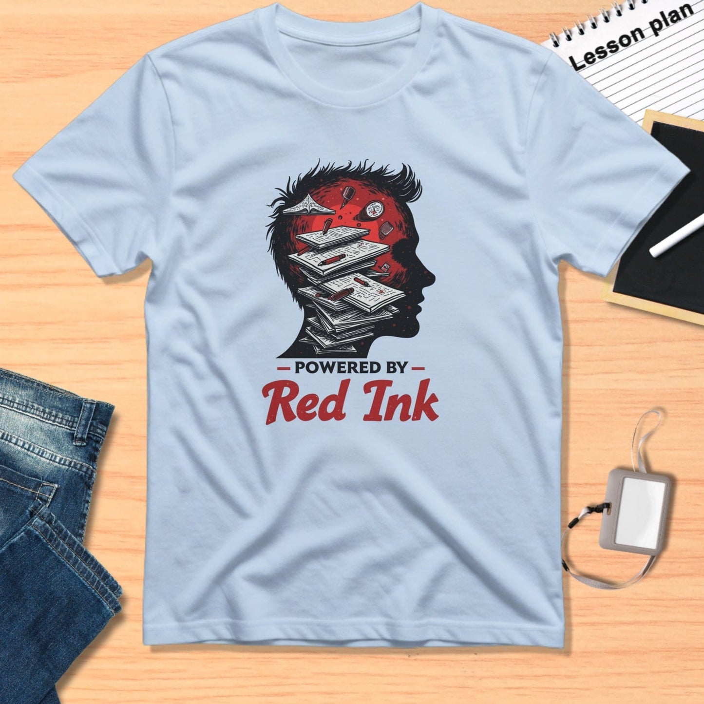 Powered by Red Ink Unique Artwork T-shirt