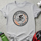 T-shirt with Strava logo, cyclist silhouette, and text "Pain is temporary, Strava is forever."