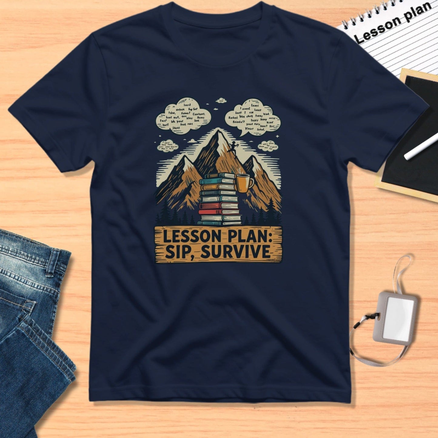 Lesson Plan Sip Survive Graphic T-Shirt