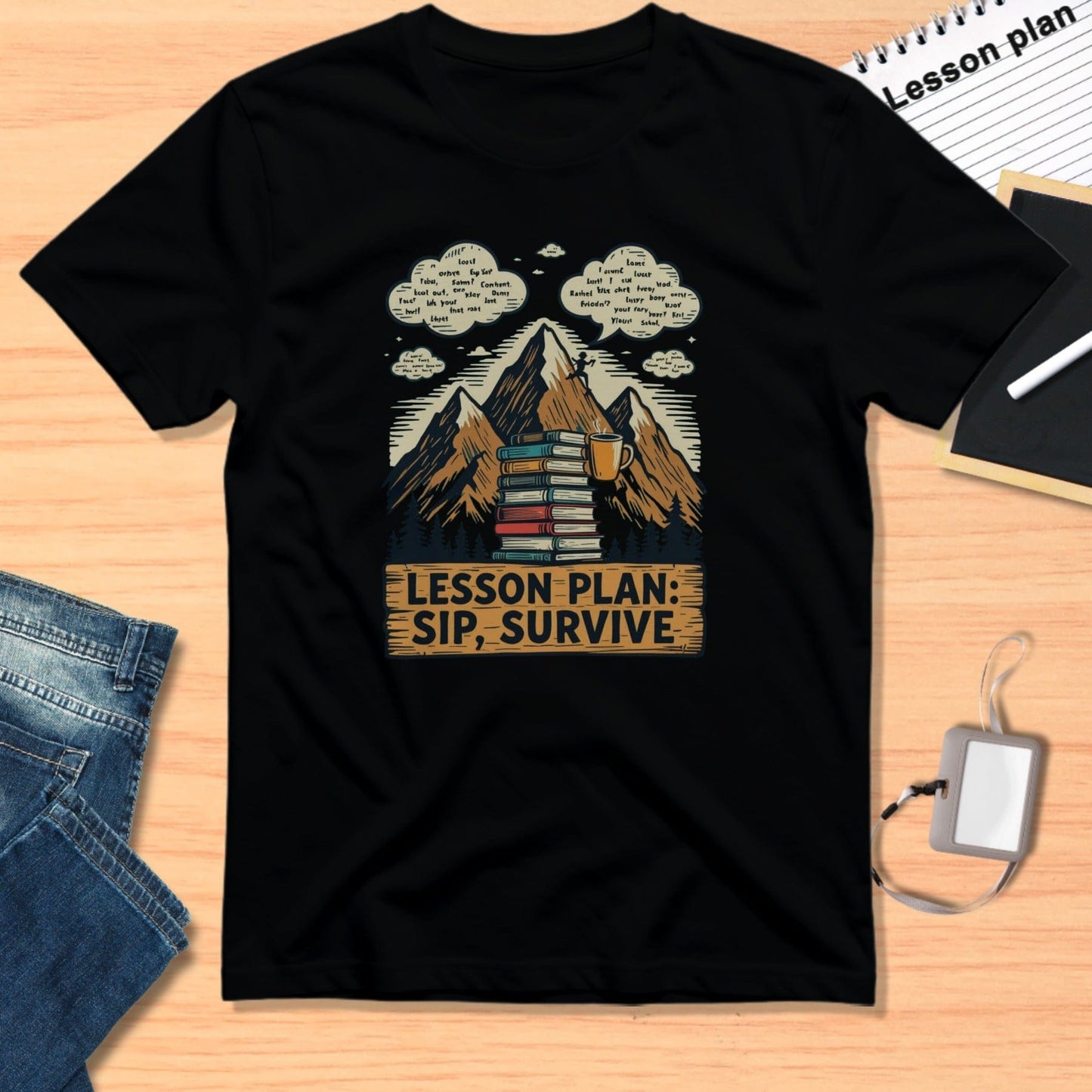 Lesson Plan Sip Survive Graphic T-shirt