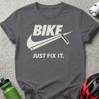 Bike Just Fix It Graphic T-Shirt for Bicycle Enthusiasts
