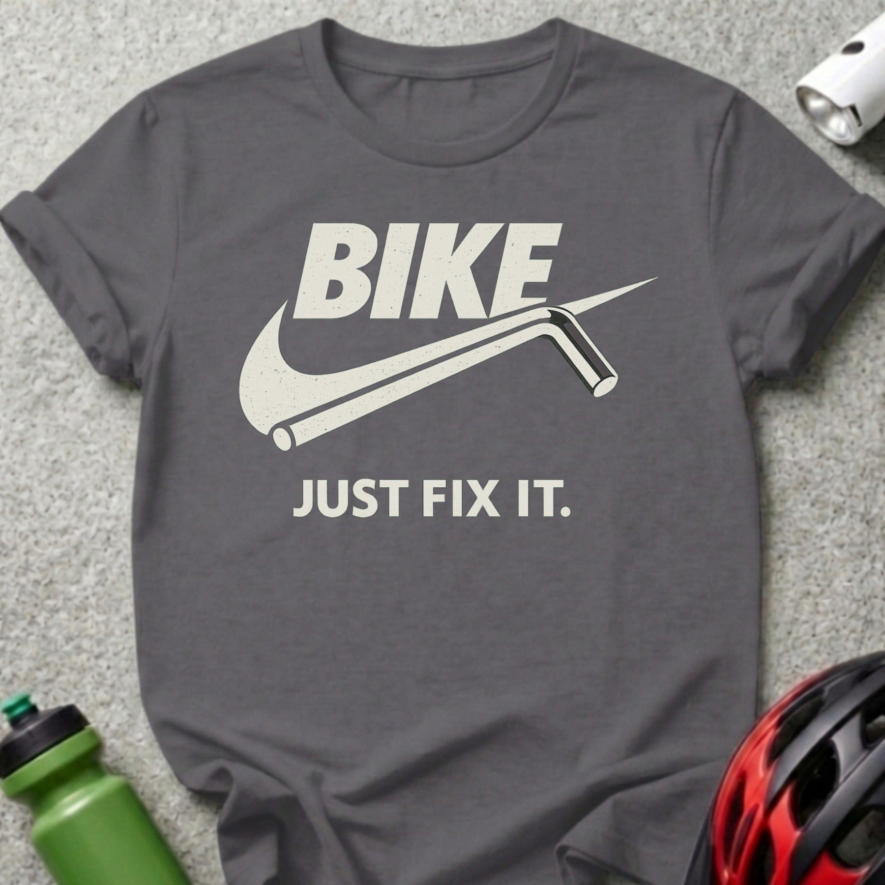 Bike Just Fix It Graphic T-Shirt for Bicycle Enthusiasts