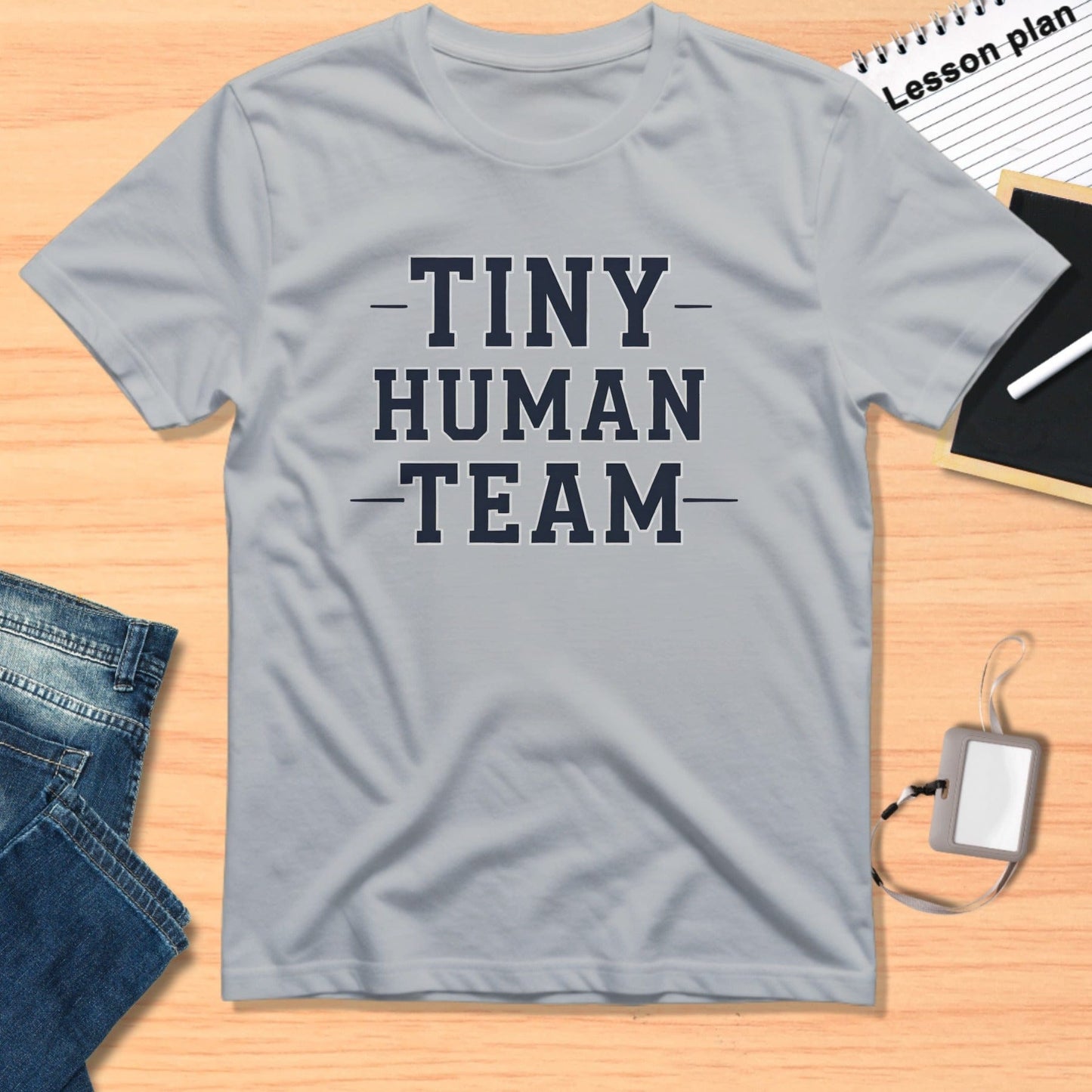 Tiny Human Team Graphic Tee Shirt for Casual Wear